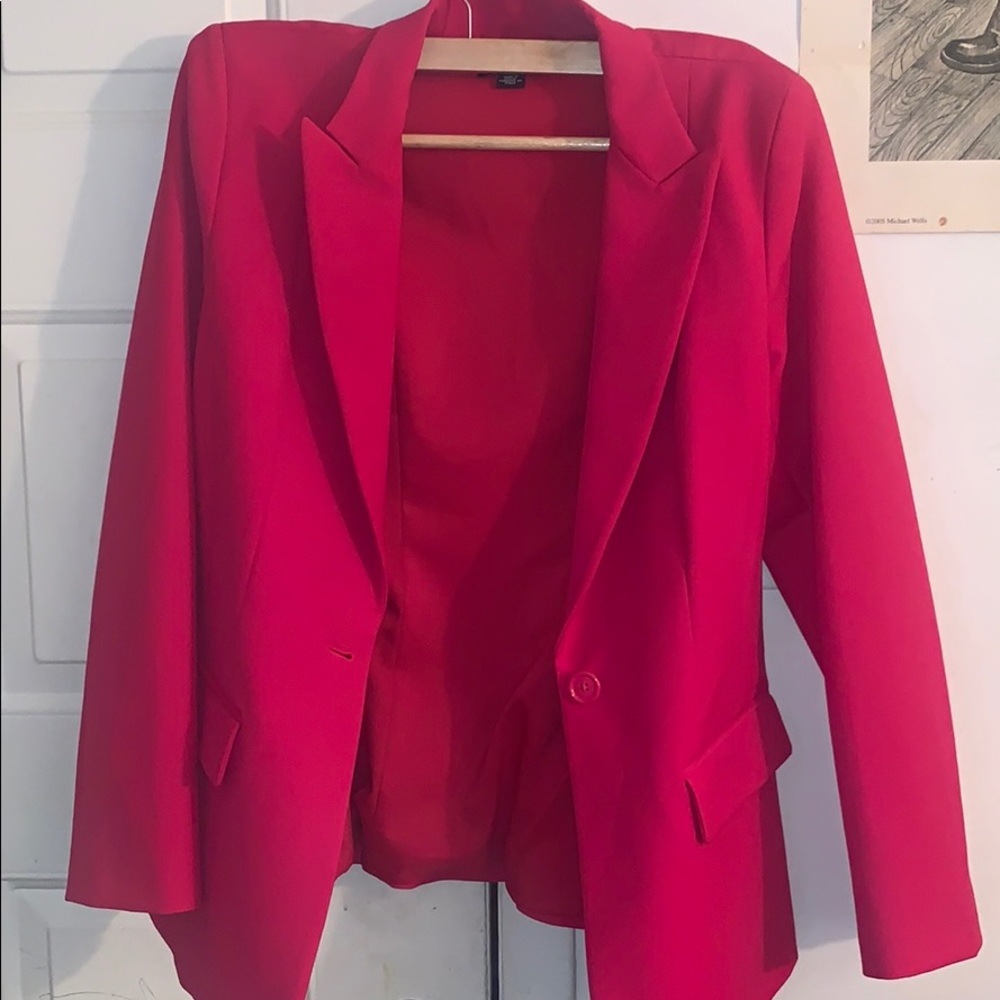 DKNY hot pink blazer